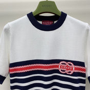 GUCCI SHORT-SLEEVE KNIT TOP 253099