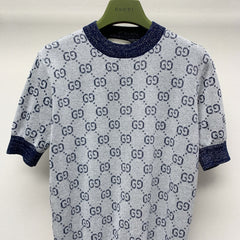 GUCCI SHORT-SLEEVE KNIT TOP 257394