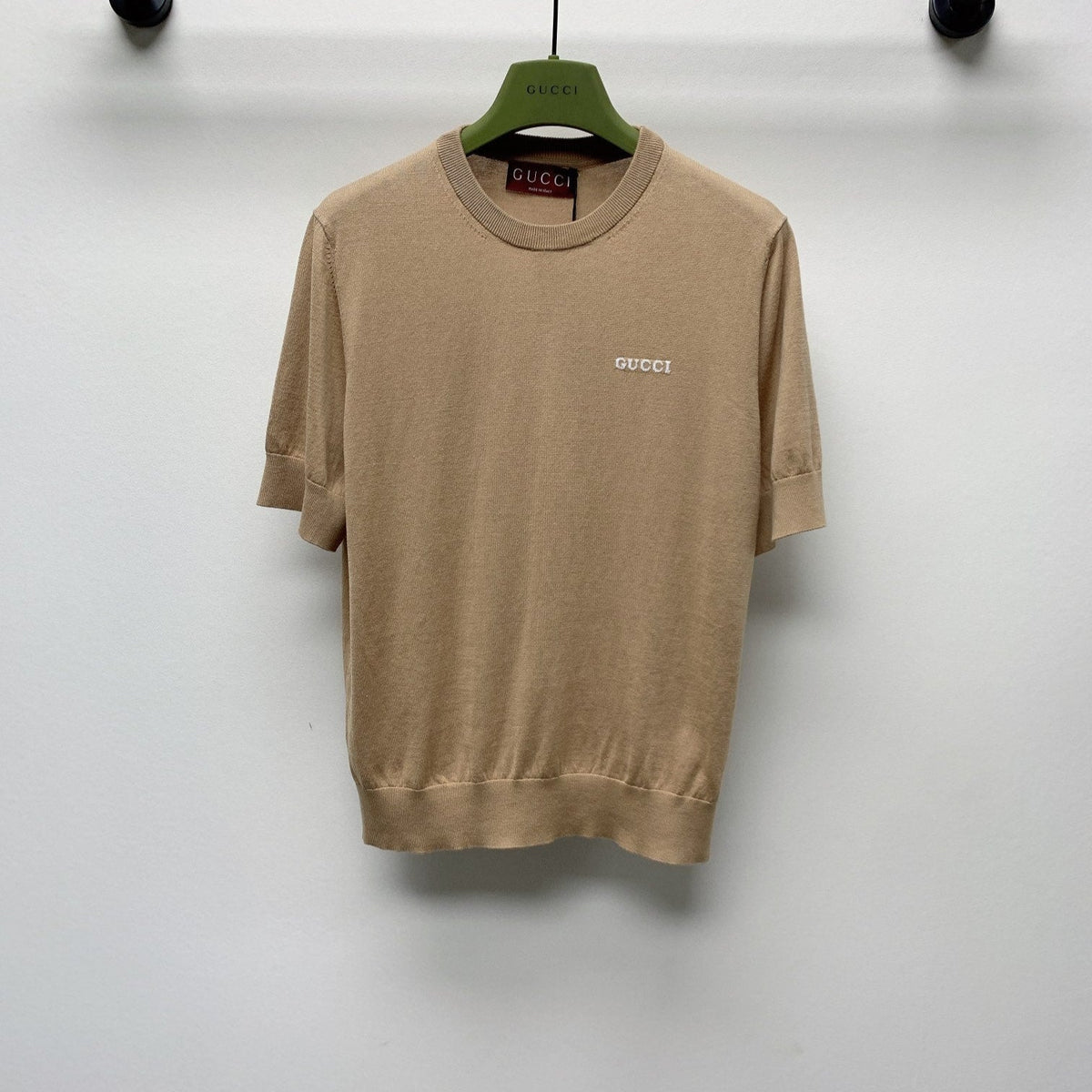 GUCCI SHORT-SLEEVE KNIT TOP 271723