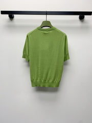 GUCCI SHORT-SLEEVE KNIT TOP 271724