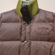 CELINE 25S UFFER VEST WITH KNIT COLLAR 0043