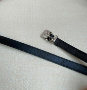 PRADA 25S BELT 15 MM IN BLACK CALFSKIN 571355