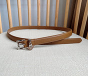 PRADA 25S BELT 15 MM IN BROWN CALFSKIN 571357