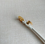 PRADA 25S BELT 15 MM IN WHITE CALFSKIN 571360