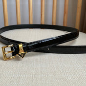 PRADA 25S BELT 15 MM IN BLACK CALFSKIN 571367
