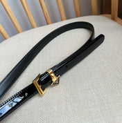 PRADA 25S BELT 15 MM IN BLACK CALFSKIN 571367