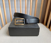 PRADA 25S BELT 30 MM IN BLACK CALFSKIN 580045