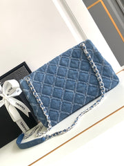 CC MINI 25 CLASSIC BAG IN BLUE COBALT DENIM