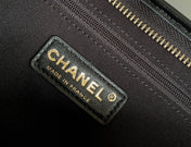 CHANEL 25S HOBO BAG 26 CM IN BLACK LAMBSKIN WITH GOLD HARDWARE
