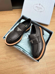 PRA CHOCOLATE LOAFERS BLACK CALFSKIN