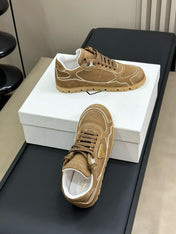 PRA TRAIL FADED SUEDE SNEAKERS CINNAMON