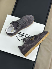 PRA TRAIL FADED SUEDE SNEAKERS CHARCOAL