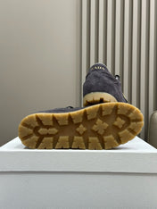 PRA TRAIL FADED SUEDE SNEAKERS CHARCOAL