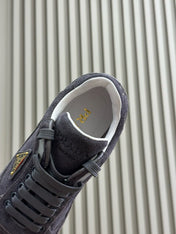 PRA TRAIL FADED SUEDE SNEAKERS CHARCOAL