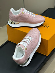 LV NEO RUN AWAY SNEAKER IN PASTEL PINK CALFSKIN