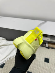 LOEWE 26S CLOUDSOLO SNEAKERS IN LIME YELLOW RECYCLED POLYESTER