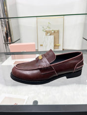 PENNY LOAFERS IN DARK BROWN CALFSKIN