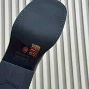 Sandals Black Retro Sheepskin With Cross - Straps