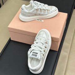 Light Gray Sneakers Calfskin