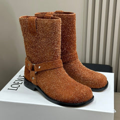 LW CAMPO BIKER BOOT SIENNA SUEDE