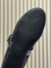 ALAIA 25S BALLET FLATS IN GREY VELVET