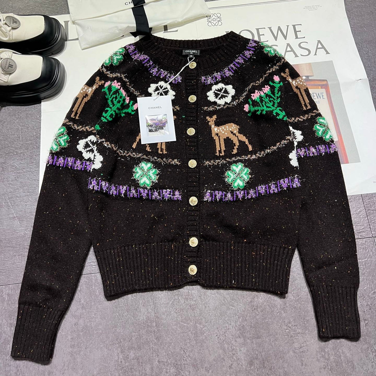 CHANEL 25S ROUND-NECK CARDIGAN 370