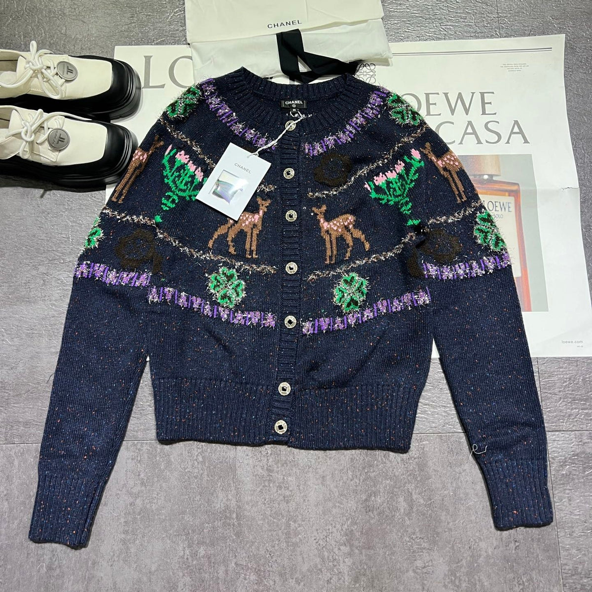 CHANEL 25S ROUND-NECK CARDIGAN 371