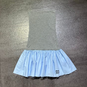 MIUMIU 26S STRAPLESS DROP WAIST MINI DRESS 1206