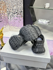 STAPLER SNEAKER IN BLACK MIX GRAY POLYURETHANE AND MESH