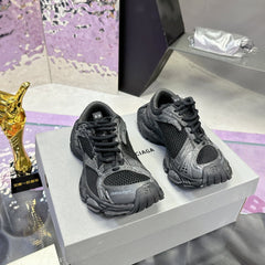 STAPLER SNEAKER IN BLACK MIX GRAY POLYURETHANE AND MESH