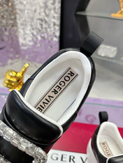 VIV' UP SNEAKERS IN BLACK CALFSKIN