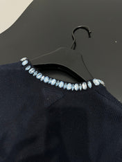 PRADA 25S BEADED CREW NECK SWEATER 313