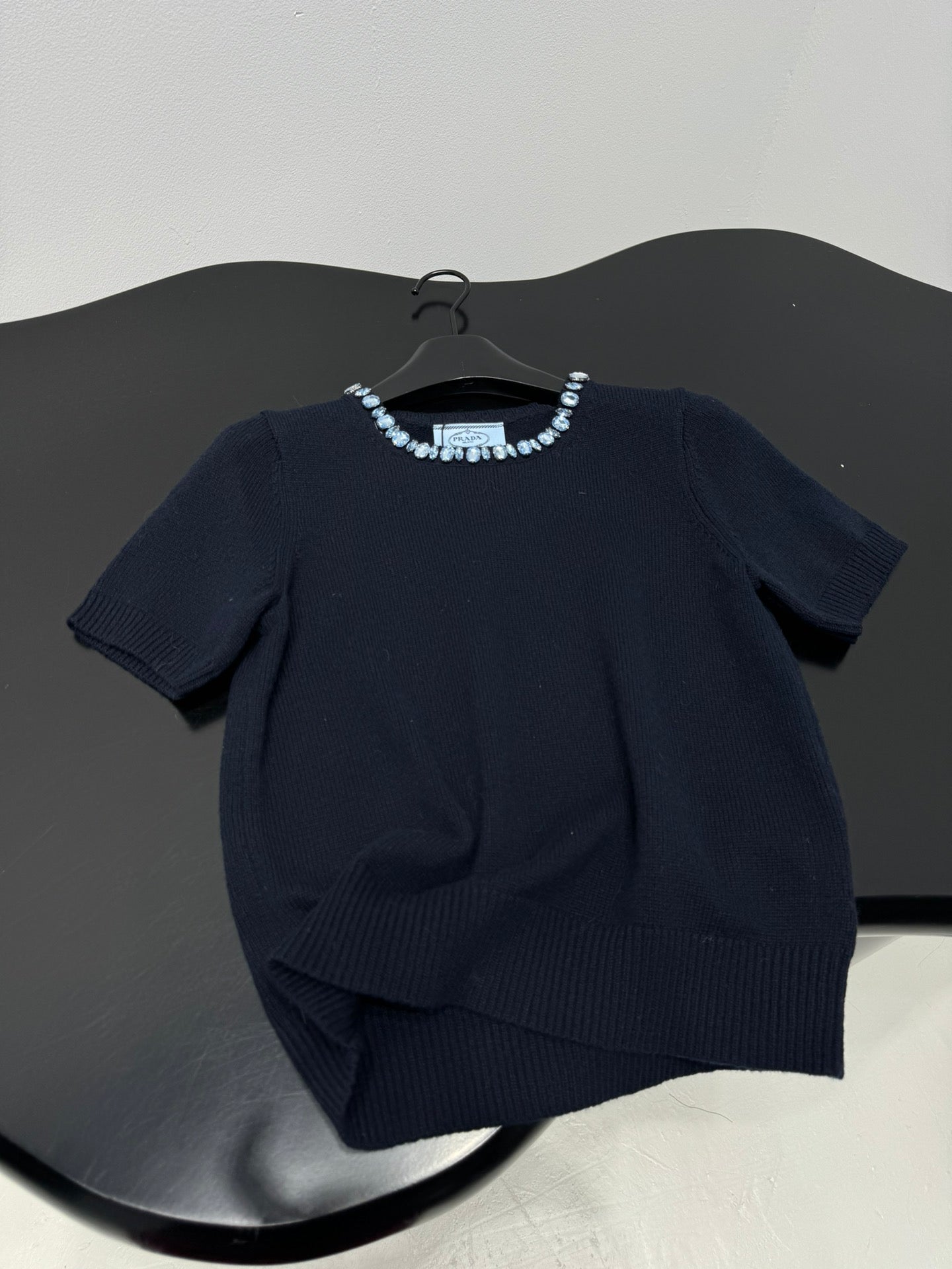 PRADA 25S BEADED CREW NECK SWEATER 313