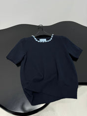 PRADA 25S BEADED CREW NECK SWEATER 313