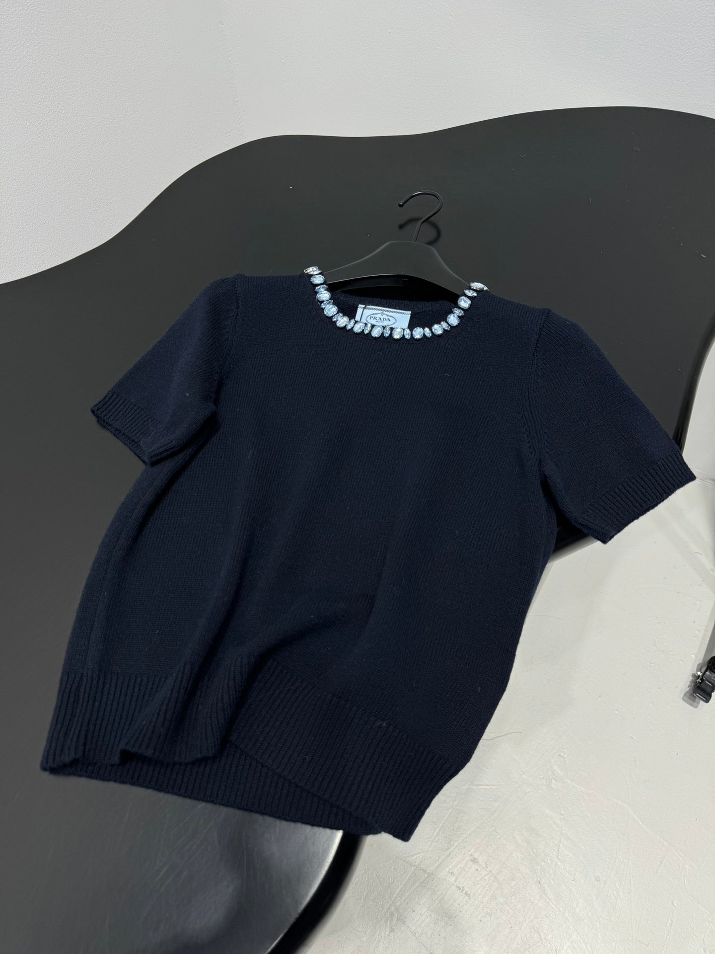 PRADA 25S BEADED CREW NECK SWEATER 313