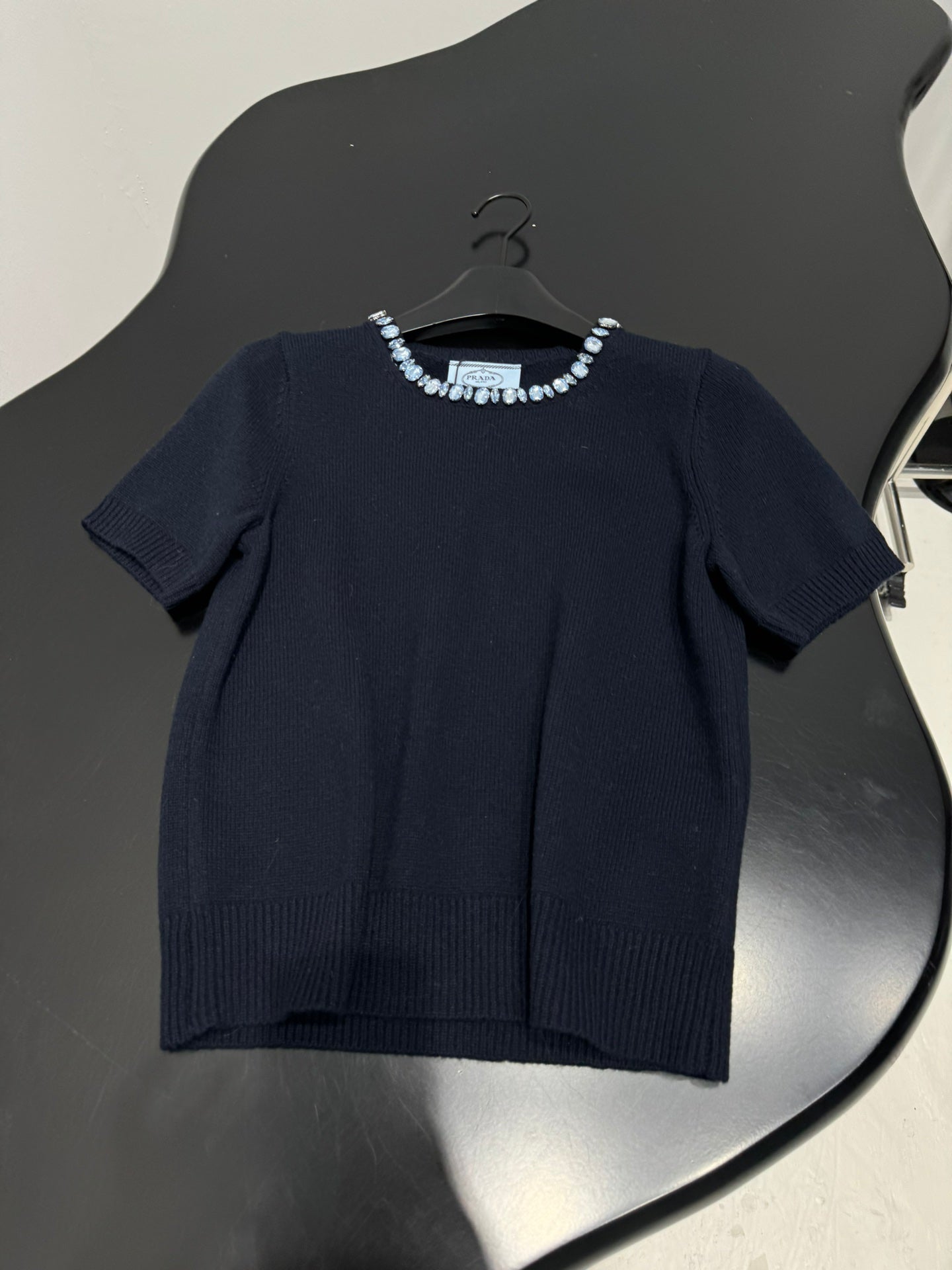 PRADA 25S BEADED CREW NECK SWEATER 313