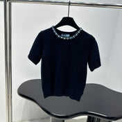 PRADA 25S BEADED CREW NECK SWEATER 313