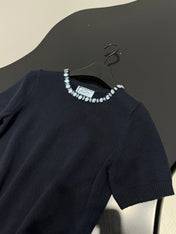 PRADA 25S BEADED CREW NECK SWEATER 313