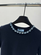 PRADA 25S BEADED CREW NECK SWEATER 313