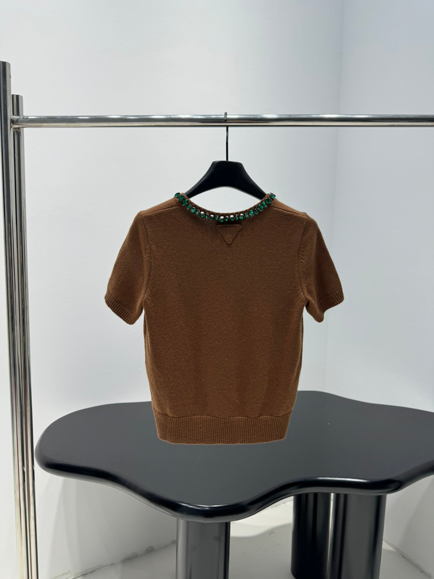 PRADA 25S BEADED CREW NECK SWEATER 314