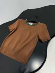 PRADA 25S BEADED CREW NECK SWEATER 314