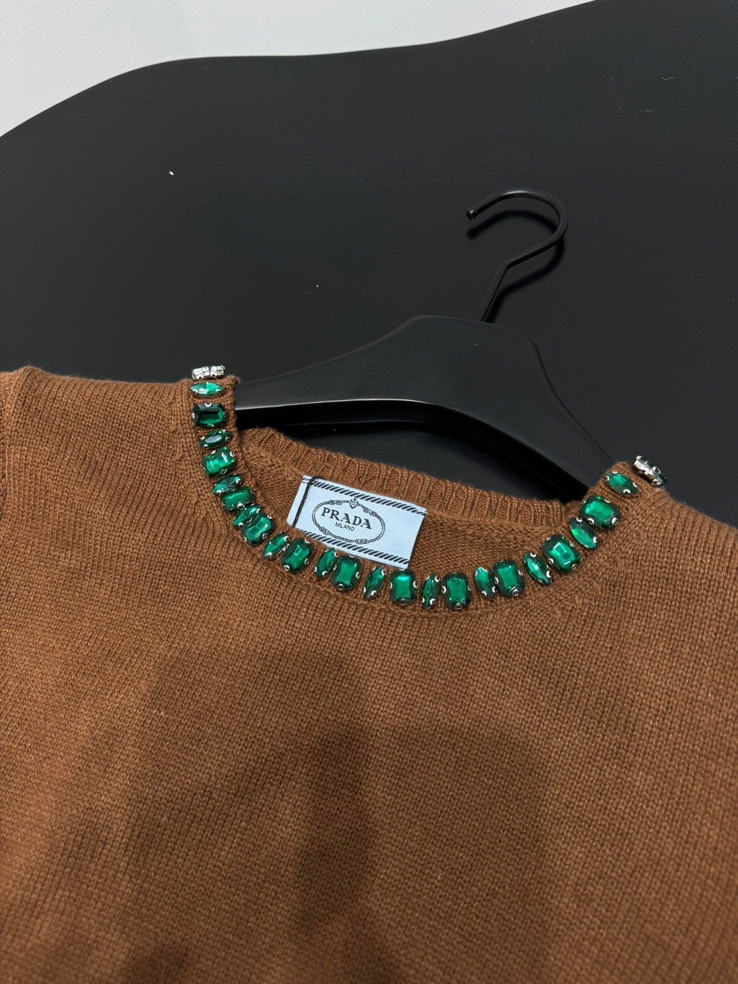 PRADA 25S BEADED CREW NECK SWEATER 314