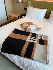 BLANKET 170 CM IN COLORFUL WOOL AND CASHMERE 118341