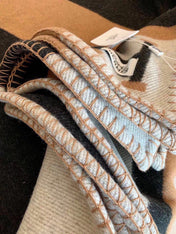 BLANKET 170 CM IN COLORFUL WOOL AND CASHMERE 118341