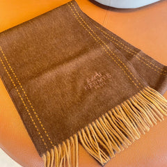 SCARF 180CM CHOCOLATE BROWN CASHMERE
