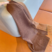 SCARF 180CM CHOCOLATE BROWN CASHMERE