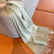 UNIE BRODEE GM MUFFLER IN PASTEL GREY CASHMERE