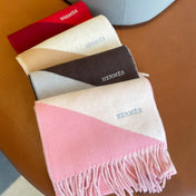 SCARF 150 CM IN BABY PINK MIX WHITE CASHMERE