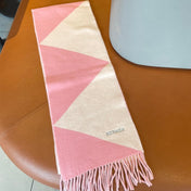 SCARF 150 CM IN BABY PINK MIX WHITE CASHMERE