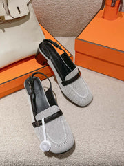 INFINIE 50 PUMP BLACK AND WHITE LAMBSKIN